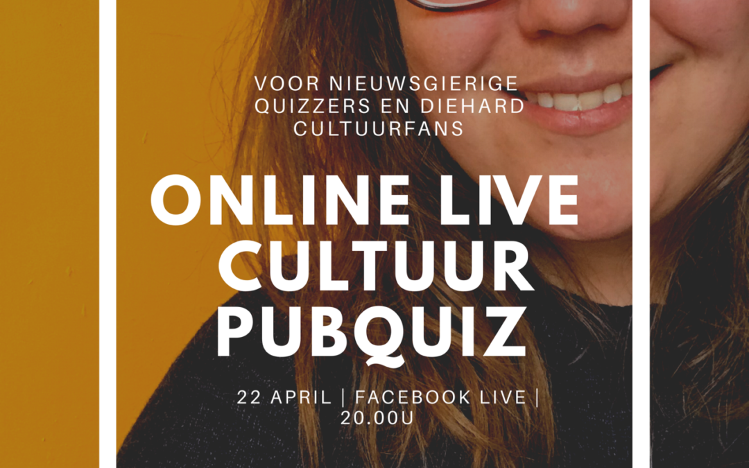Online Live Cultuur Pubquiz – 22 april